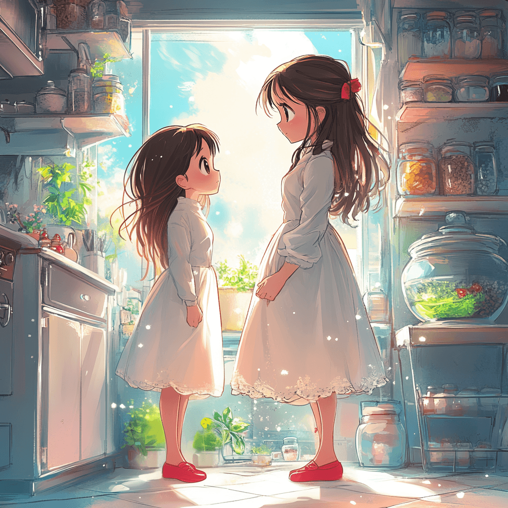 Luna with her magical companion